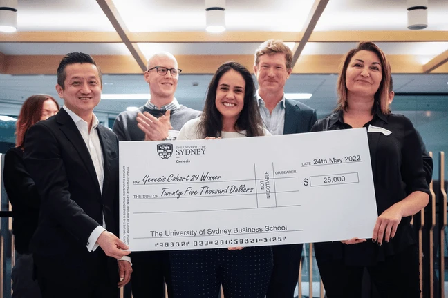 University of Sydney Genesis Startup Competition announcement graphic