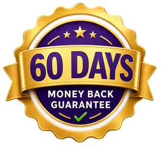 60 day money back guarantee badge