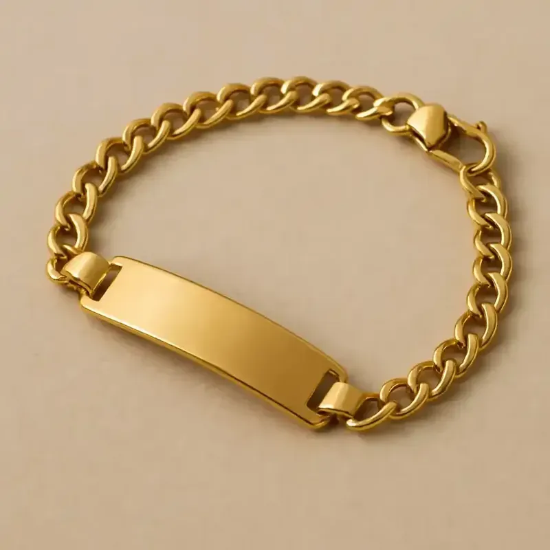Gold ID bracelet with Evaheld emergency access context