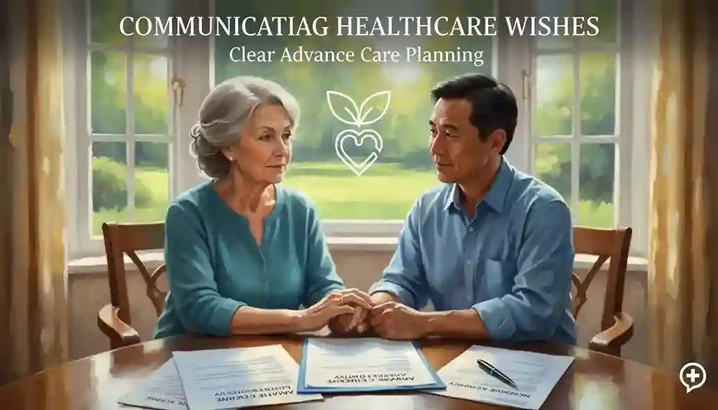 woman and man discussing healthcare wishes