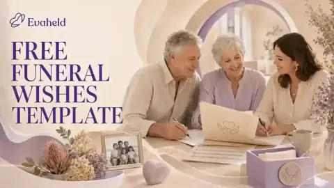 Evaheld Lady using Evaheld to record her funeral wishes featured image for funeral-wishes-template-personal-memorial-final-arrangements